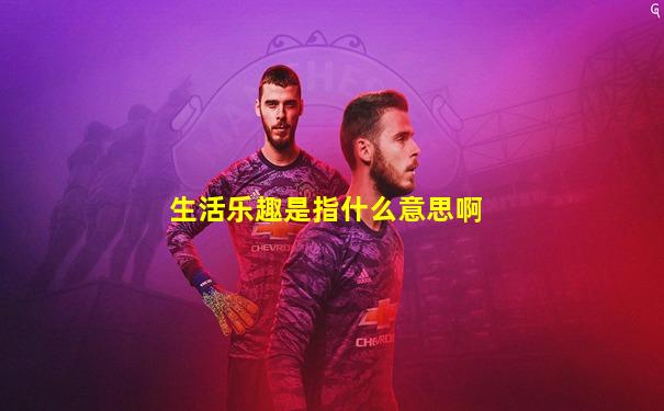 生活乐趣是指什么意思啊